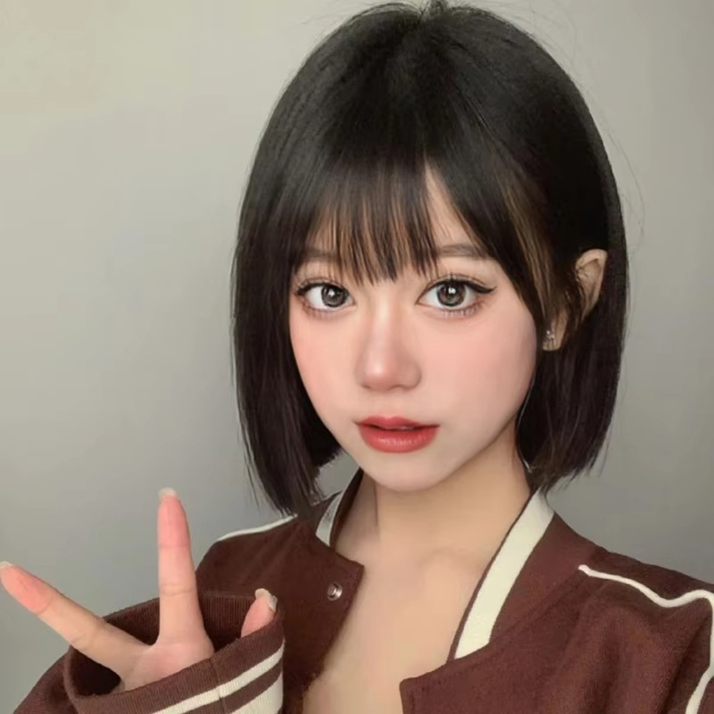 Fashionable Black Bob Haircut  - Synthetic Braided Wigs For Black Women ulasan dan harga
