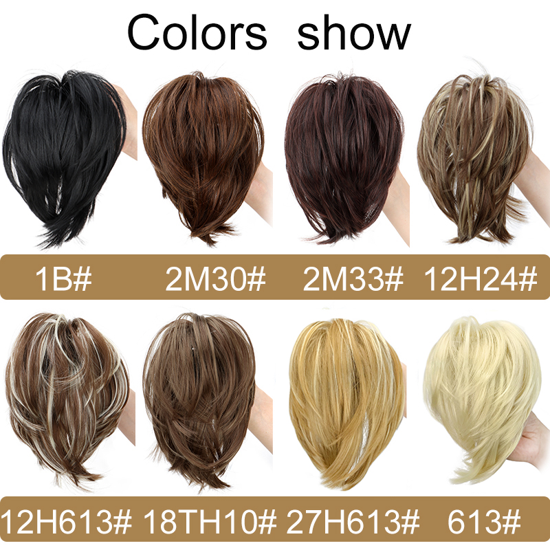 WIGSIN Synthetic Messy Bun Hai - Claw Clip Messy Bun Hair Piece ulasan dan harga
