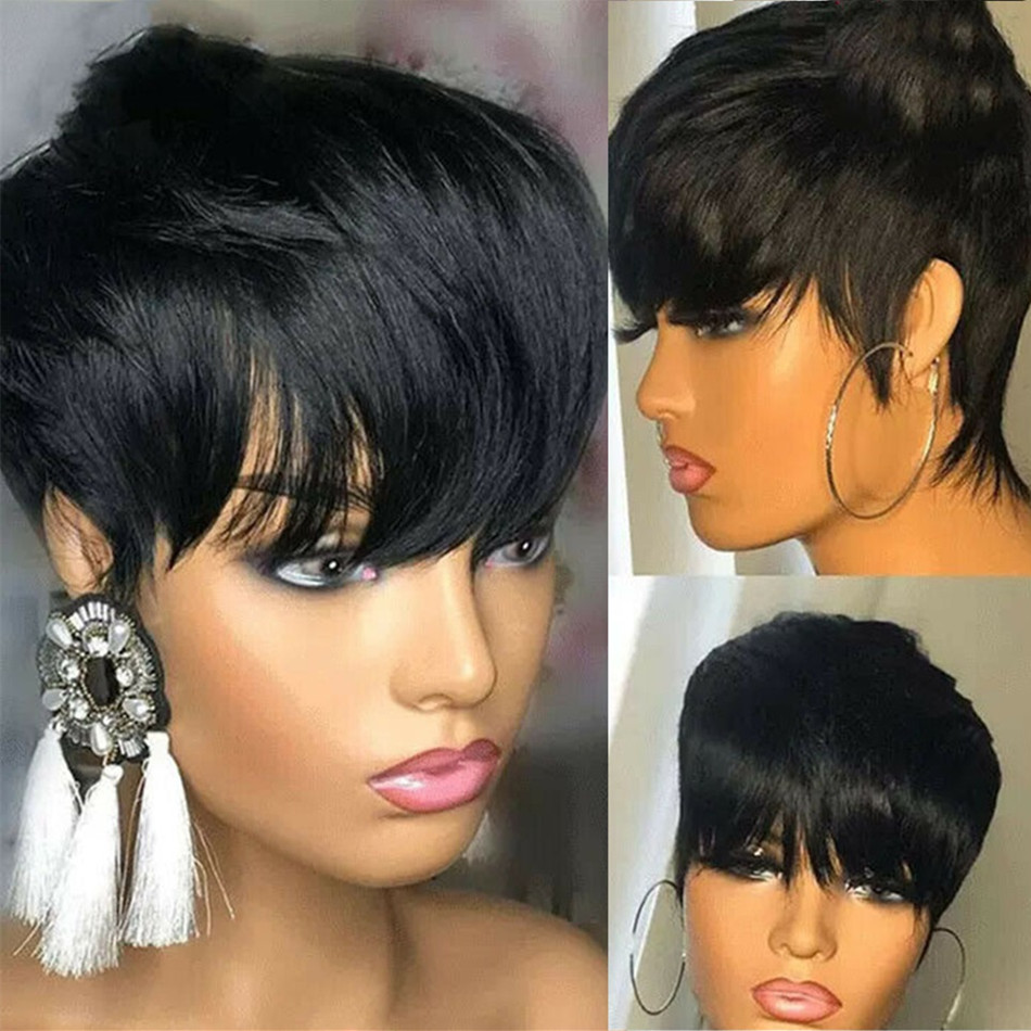 Short Pixie Cut Wig Human Hair - Short Pixie Cut Wig Human Hair Cheap ulasan dan harga