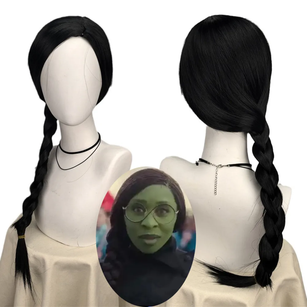 Wicked Elphaba Wigs for Women  - Synthetic Braided Wigs For Black Women ulasan dan harga