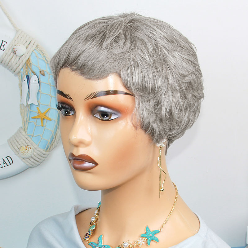 Short Straight Human Hair Wigs - Short Pixie Cut Wig Human Hair Cheap ulasan dan harga