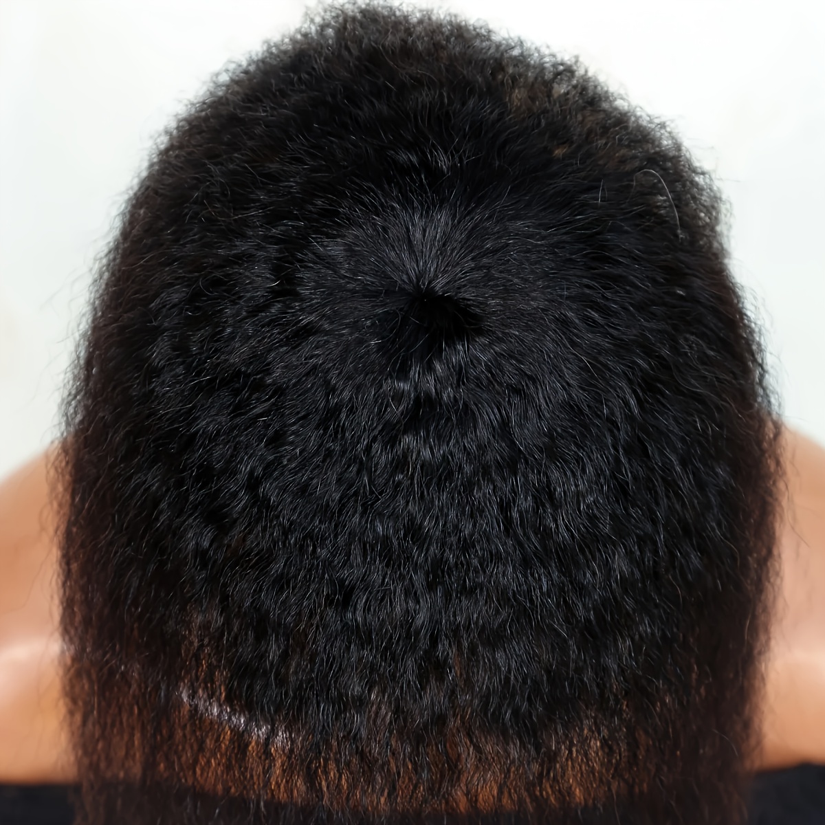 Kinky Straight Topper Hair wit - Hair Clips ulasan dan harga