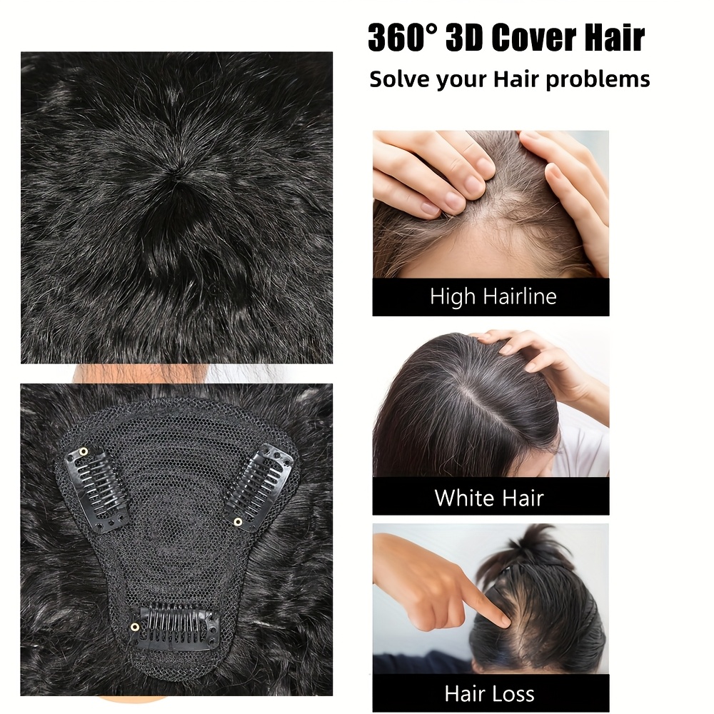 Kinky Straight Topper Hair wit - Hair Clips ulasan dan harga