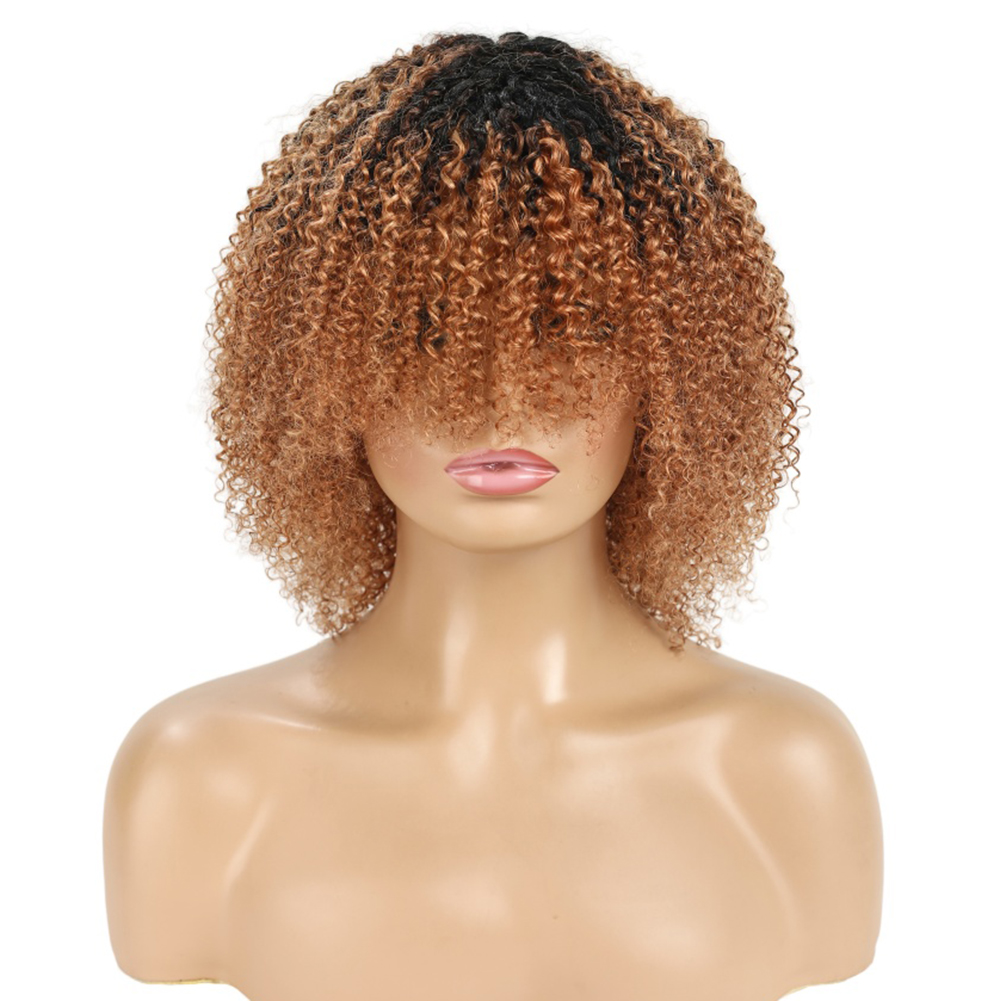 Peruvian Hair Afro Kinky Curly - Short Pixie Cut Wig Human Hair Cheap ulasan dan harga