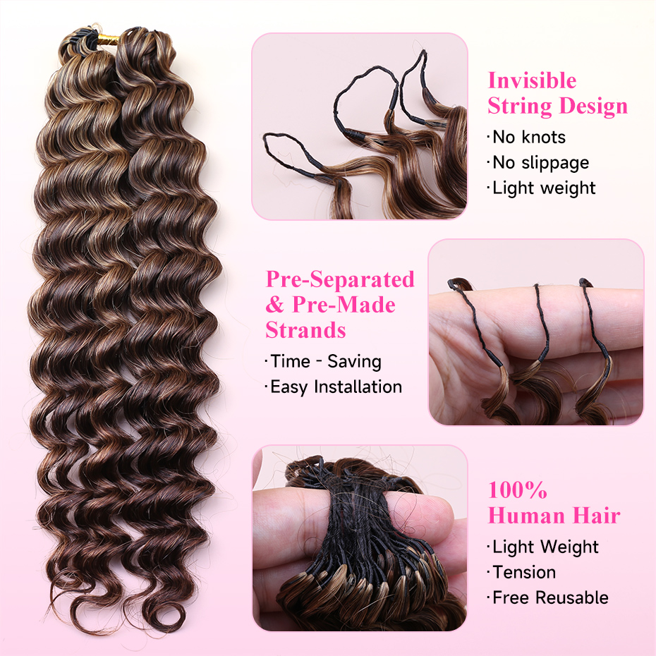 Miracle Knots Feather Crochet  - Hair Bundles ulasan dan harga