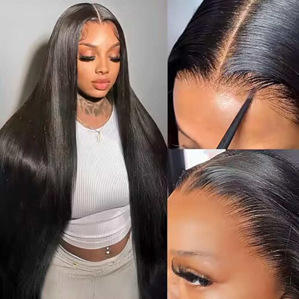 200% Density Bone Straight 7x6 - Lace Front Wigs ulasan dan harga