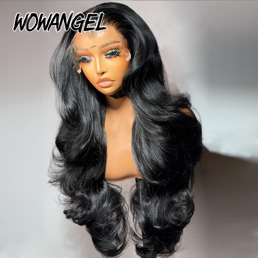 Wow Angel Body Wave Jet Black  - Hd Lace Frontal Wig Human Hair Pre Plucked ulasan dan harga