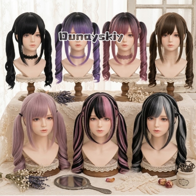Cosplay Jirai Kei  Halloween P - Synthetic Braided Wigs For Black Women ulasan dan harga
