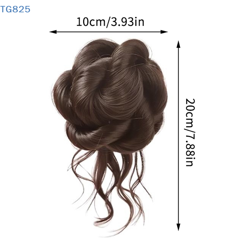 【AN】【AN】New Synthetic Hair Bun - Claw Clip Messy Bun Hair Piece ulasan dan harga