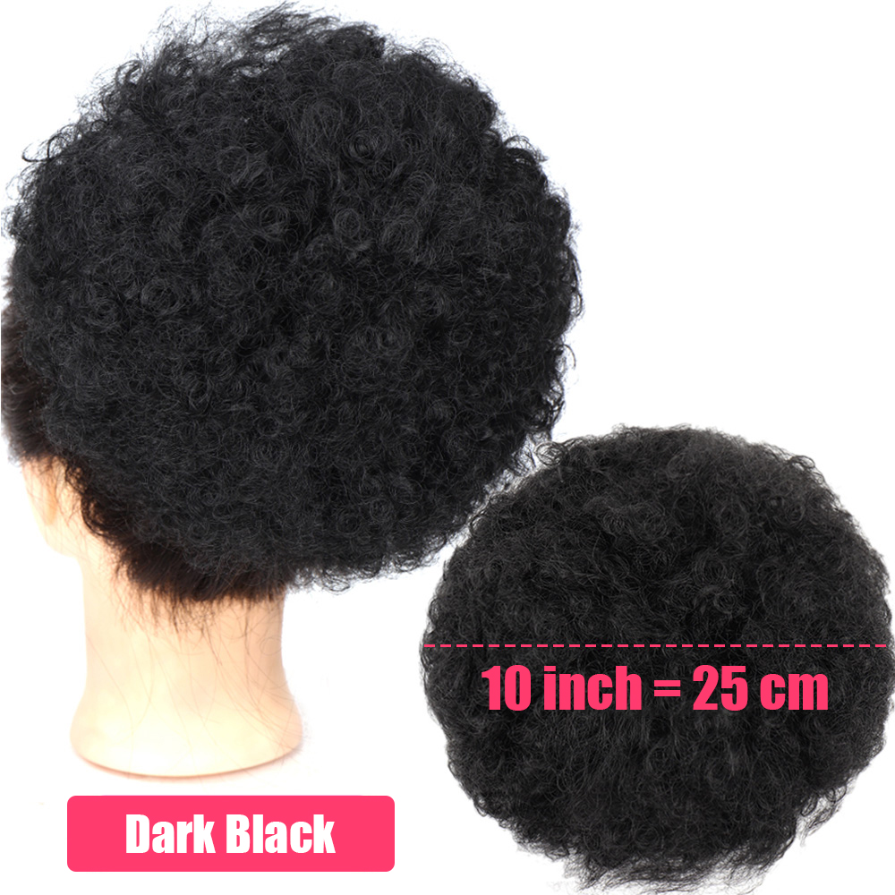 Synthetic 10Inch Big Afro Puff - Drawstring Afro Curly Puff Ponytail ulasan dan harga
