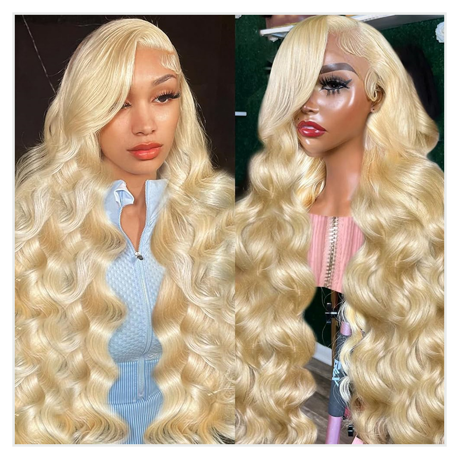 613 Honey Blonde 13x4 Lace Fro - 613 Blonde Body Wave Lace Front Wig ulasan dan harga