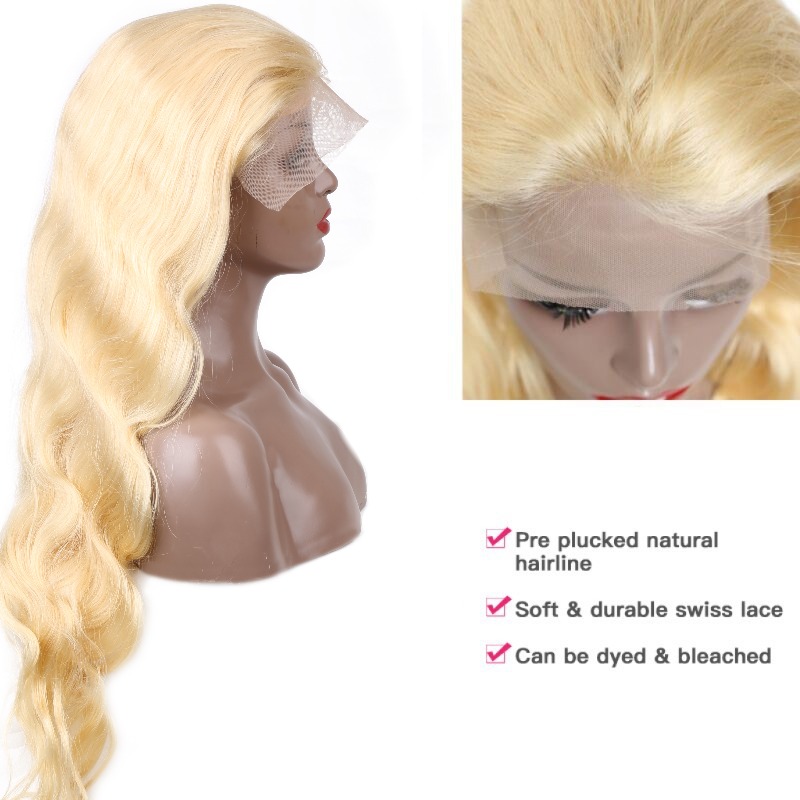 613 Honey Blonde 13x4 Lace Fro - 613 Blonde Body Wave Lace Front Wig ulasan dan harga