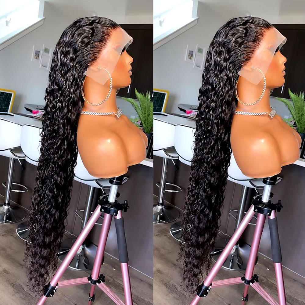42 Inch Brazilian Virgin Human - Lace Front Wigs ulasan dan harga